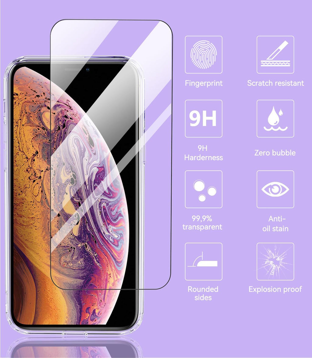Entronix Bundle Compatible with iPhone XS Max - [Magnetic] Clear Case & 2 Clear Screen Protectors