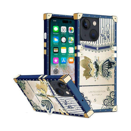 Entronix Apple iPhone 15 Plus/14 Plus [Rectangular] Case - Luxury Butterfly Holder, - Entronix