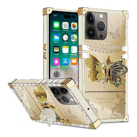 Entronix Apple iPhone 16 Pro Max [Rectangular] Case - Luxury Butterfly Holder, - Entro Retail