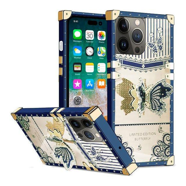Entronix Apple iPhone 15 Pro Max/14 Pro Max [Rectangular] Case - Luxury Butterfly Holder, - Entronix