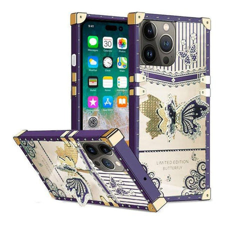 Entronix Apple iPhone 15 Pro Max/14 Pro Max [Rectangular] Case - Luxury Butterfly Holder, - Entronix