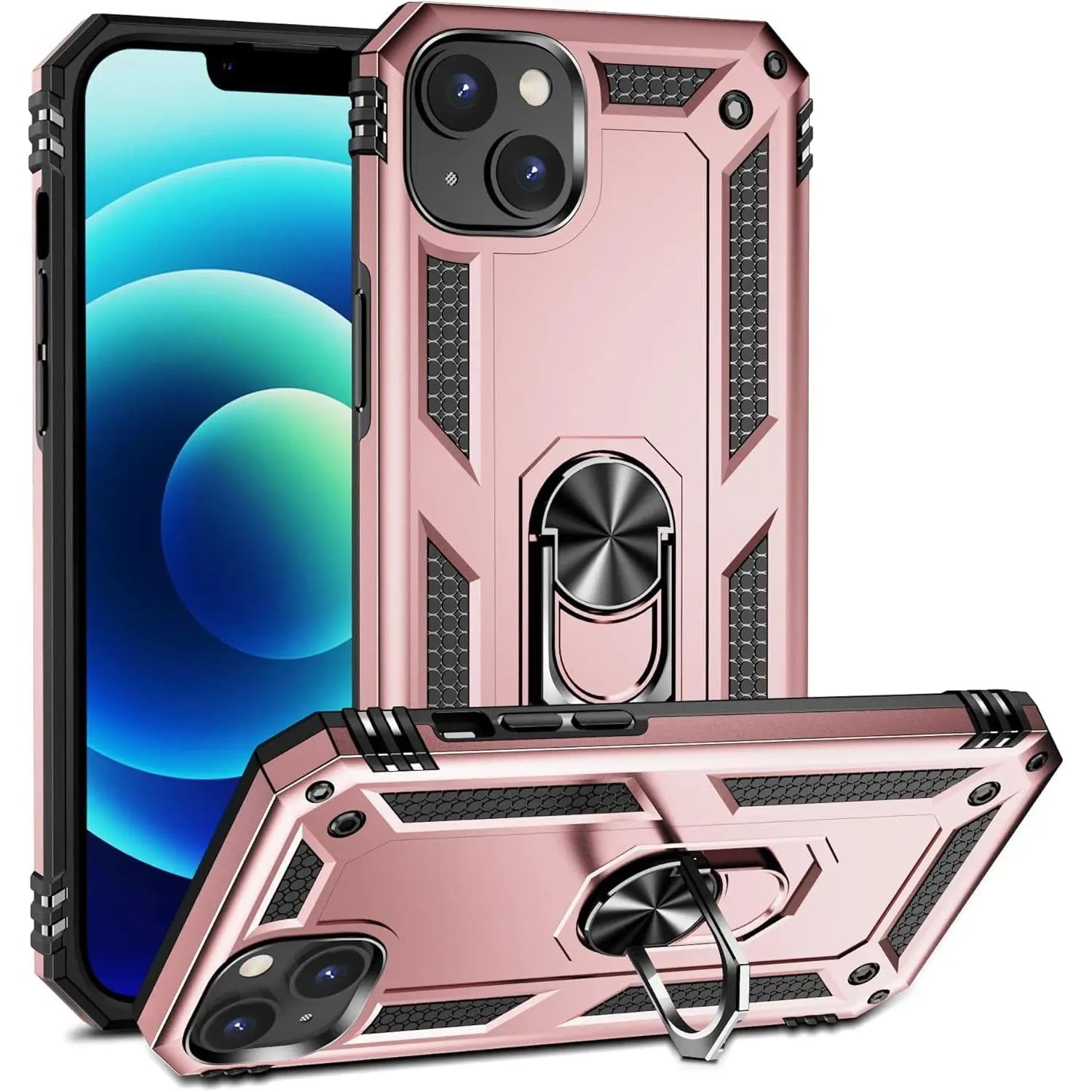 Entronix Apple iPhone 14 Case - Guard Ring Holder, Dual Layer Protection - Entro Retail
