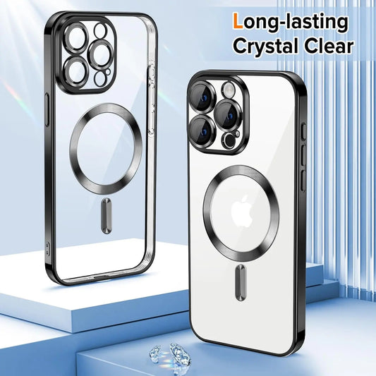 Entronix Apple iPhone 16 [Magnetic-Compatible] Case - Clear & Shiny, - Entro Retail