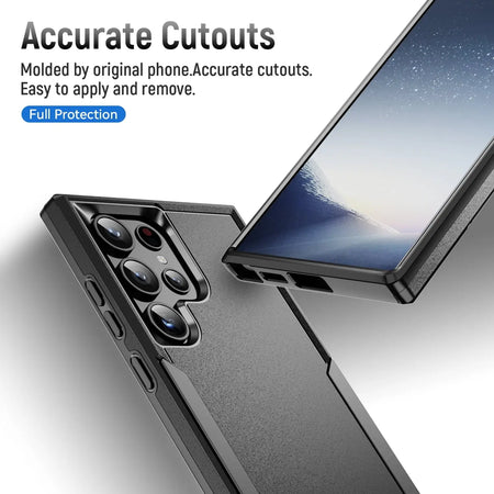 Entronix Case Compatible with Galaxy S24 Ultra - Soft-Touch Dual-Layer Sleek Cover - Entronix
