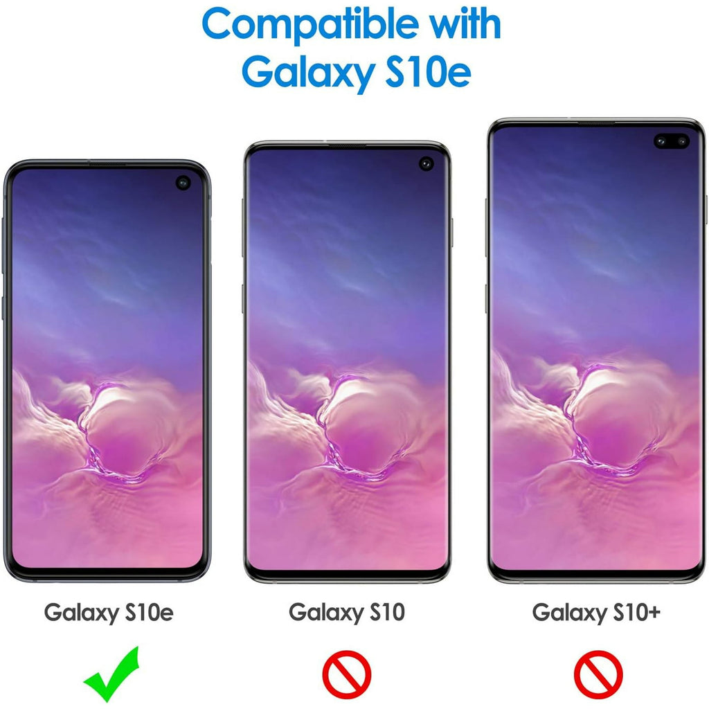Entronix Clear Screen Protector Compatible with Galaxy S10e - 2-Piece Combo