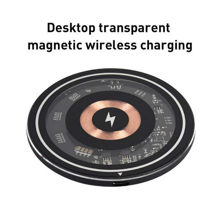 Entronix [Magnetic] Wireless Disk-shaped Charging Pad - USB-C/iPhone/Android