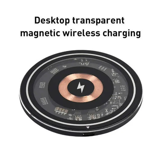 Entronix [Magnetic] Wireless Disk-shaped Charging Pad - USB-C/iPhone/Android - Entronix