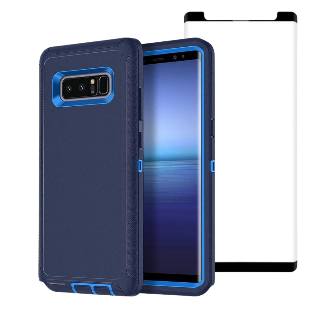 Entronix Bundle Compatible with Galaxy Note 9 - Heavy Duty Case & 1 Clear Screen Protector - Entronix