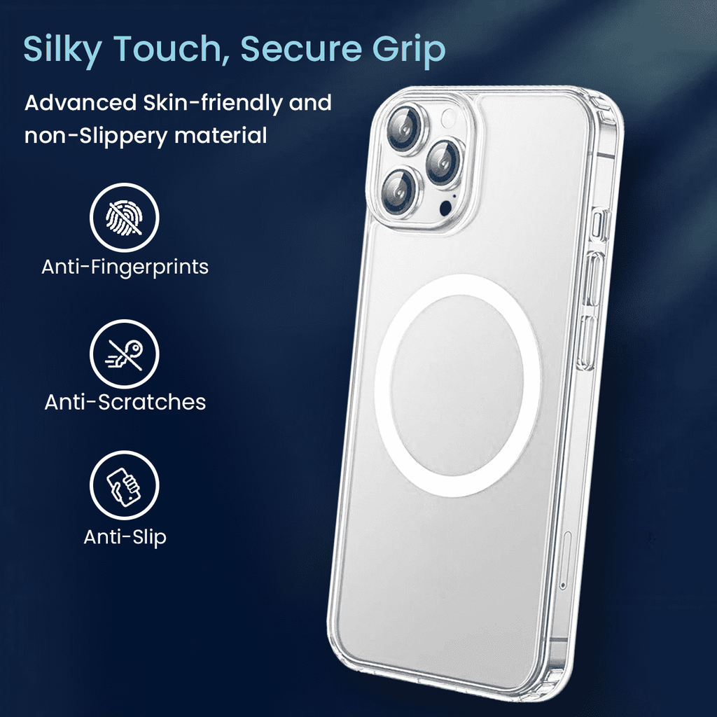 Entronix Bundle Compatible with iPhone 15 Pro - [Magnetic] Clear Case, 2 Clear Screen Protectors & 2 Camera Lens Protectors