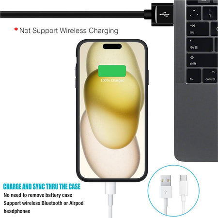 Entronix Apple iPhone 16 Pro Case - 7000mAh Battery Charger - Entro Retail