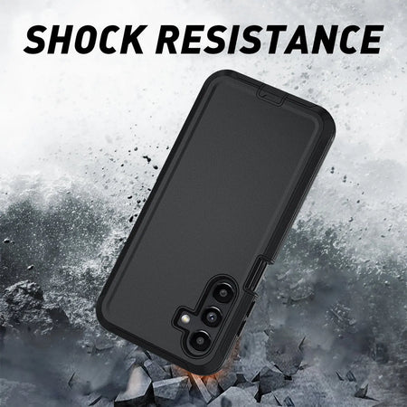 Entronix Bundle Compatible with Galaxy A16 - Heavy Duty Case & 2 Clear Screen Protectors - Entronix