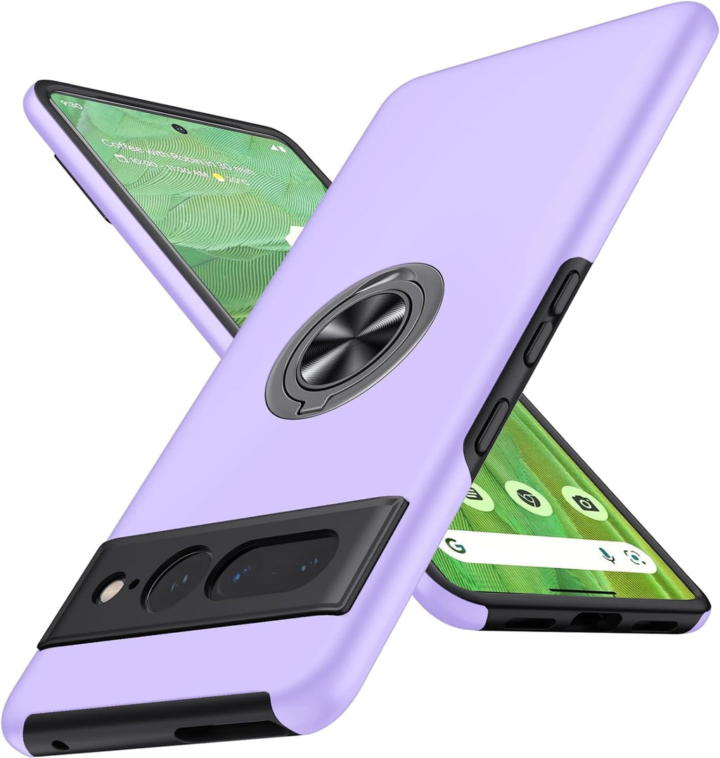 Entronix Case Designed for Google Pixel 7 Pro Heavy Duty with Built-in Kickstand, Dual Layer Protection Rotating Holder Ring, Sturdy Case - Entro Retail
