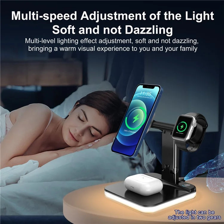 Entronix [3-in-1] Wireless Charging Tripod Dock - USB-C/iPhone/iWatch
