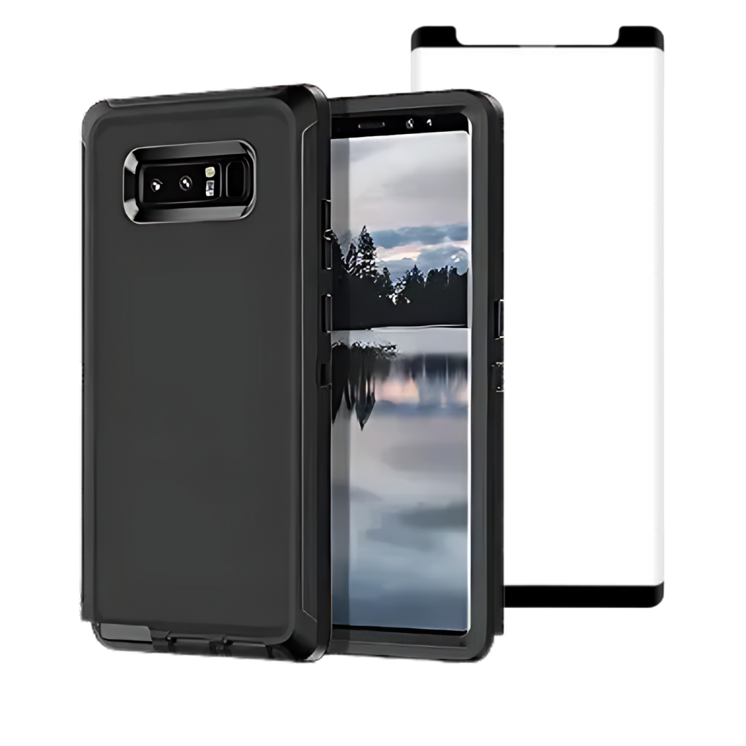 Entronix Bundle Compatible with Galaxy Note 9 - Heavy Duty Case & 1 Clear Screen Protector - Entronix