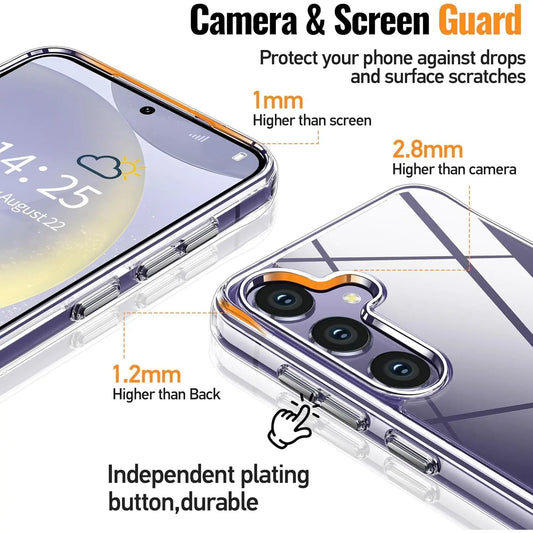 Entronix Case Compatible with Galaxy A16 - [Hard Back] Clear Cover - Entronix
