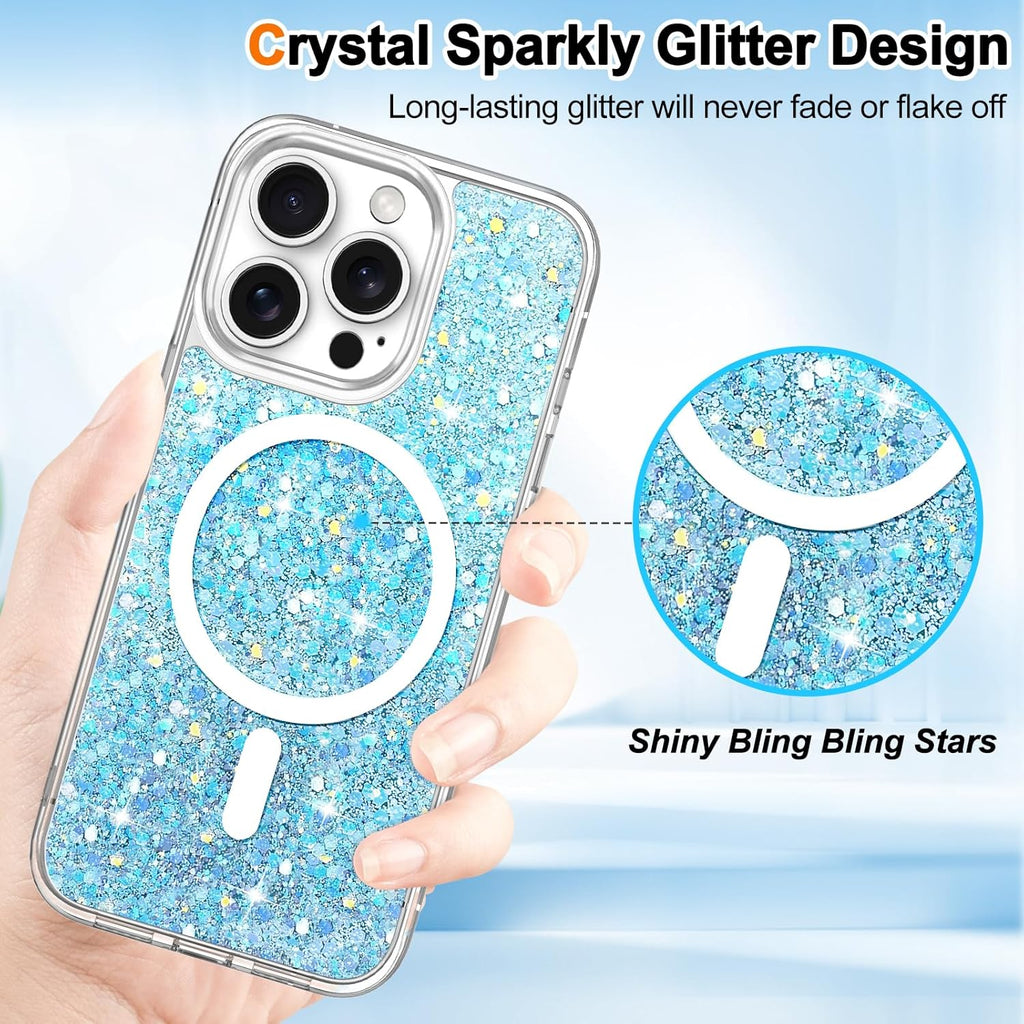 Entronix Apple iPhone 16 Plus [Magnetic-Compatible] Case - Glitter Sparkle, - Entro Retail