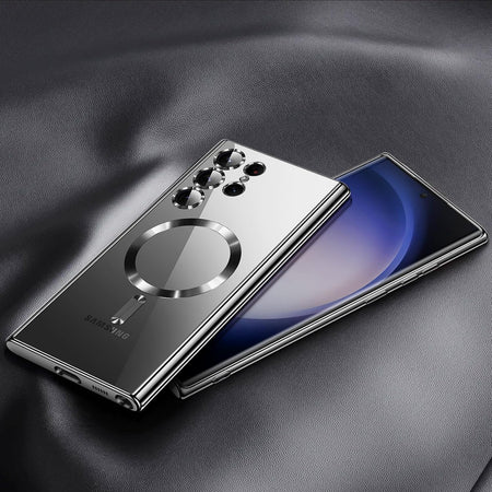 Entronix [Magnetic] Case Compatible with Galaxy S25 Ultra - [Clear Back] Luxury Glossy Cover - Entronix