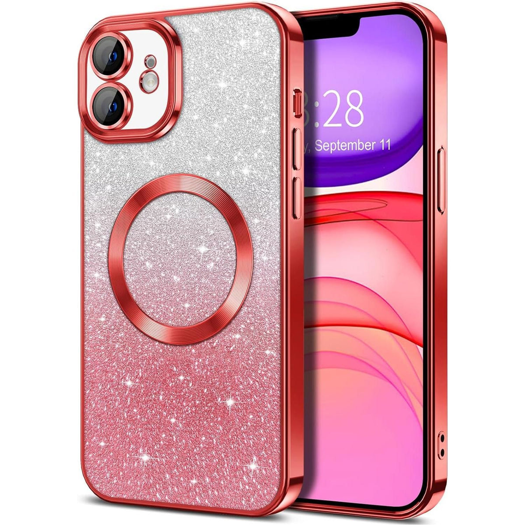 Entronix [Magnetic] Case Compatible with iPhone 11 - [Clear Back] Luxury Glossy Cover