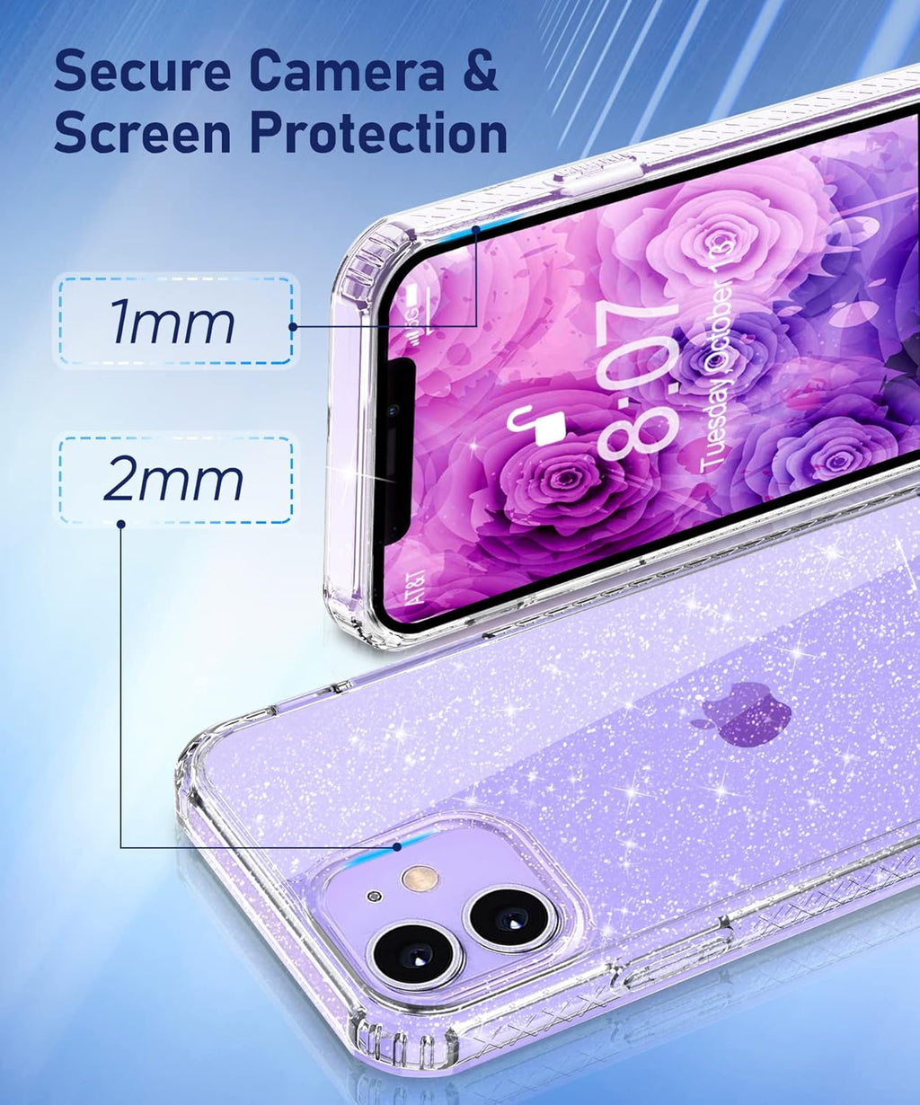 Entronix Apple iPhone 11 Crystal Clear Case - Glitter Case - Entro Retail