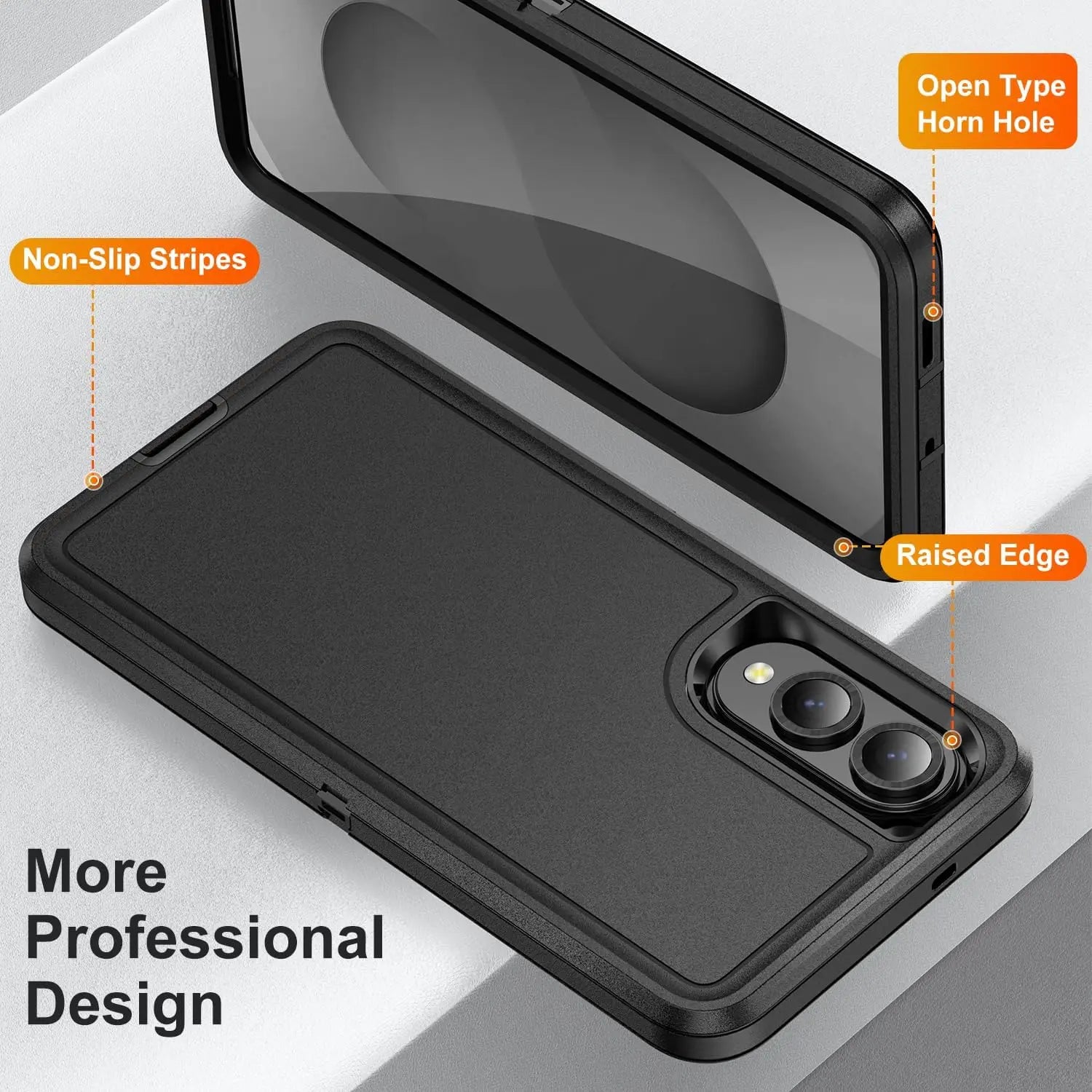 Entronix Case Compatible with Galaxy S25 Edge - Triple-Layer Heavy Duty Protection - Entronix