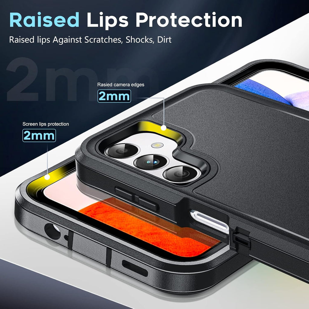 Entronix 3-in-1 Bundle for Samsung Galaxy A05, Heavy Duty Case & 2 Clear Tempered Glass Screen Protectors - Entro Retail
