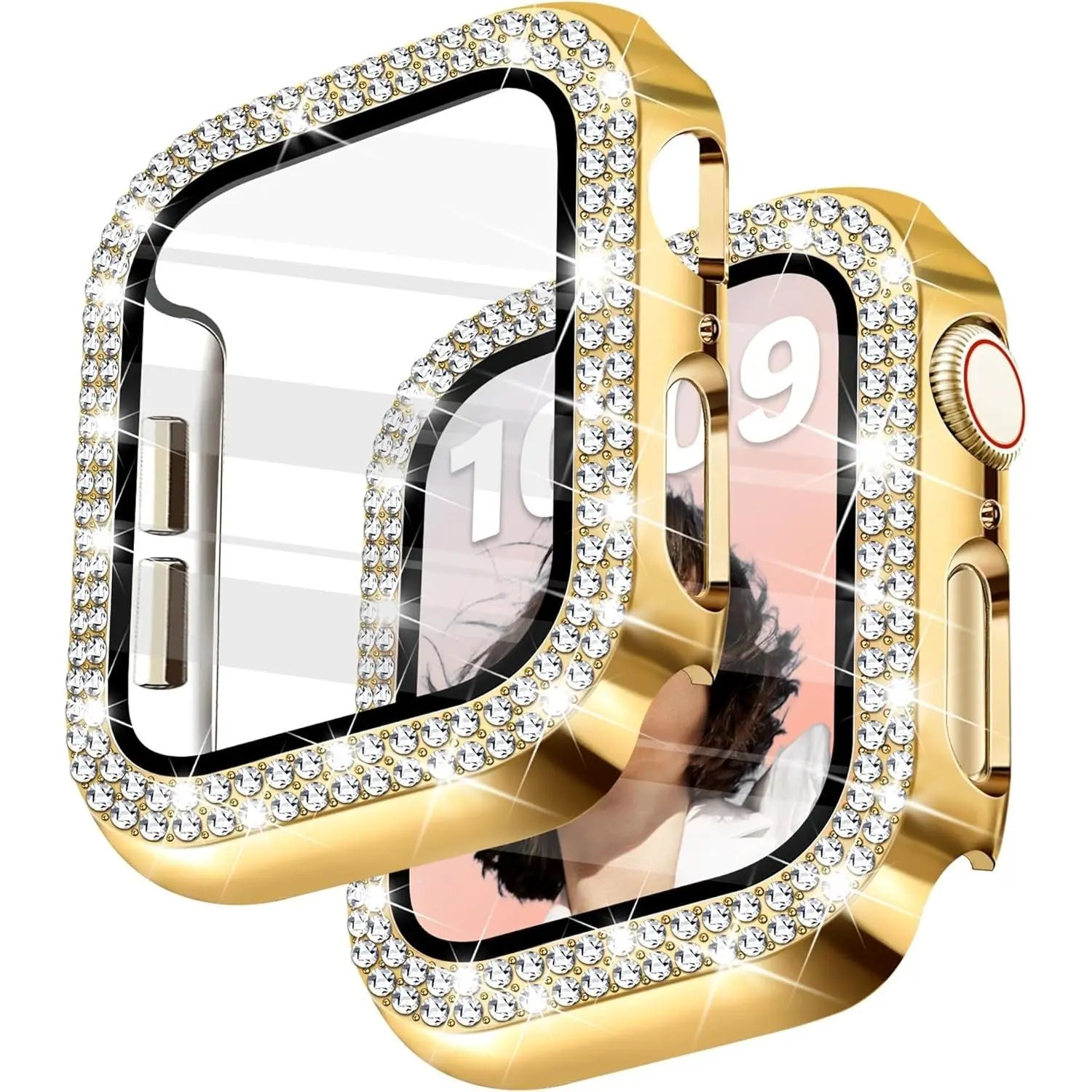 Diamond Apple Watch Case SE 3-2-1 - 44mm - Gold