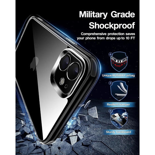 Entronix Heavy Duty Clear Case for Apple iPhone 11, Crystal Clear Transparent Bumper Cover - Entro Retail