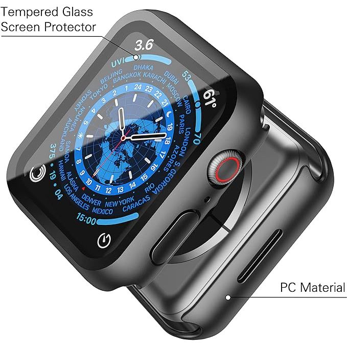 Entronix Apple Watch Series 10, 46mm Case - Built-In Screen Protector, - Entronix