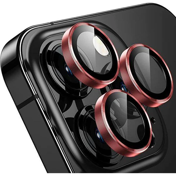 Entronix Camera Lens Protector Compatible with iPhone 13 Pro/13 Pro Max - Luxury Metal
