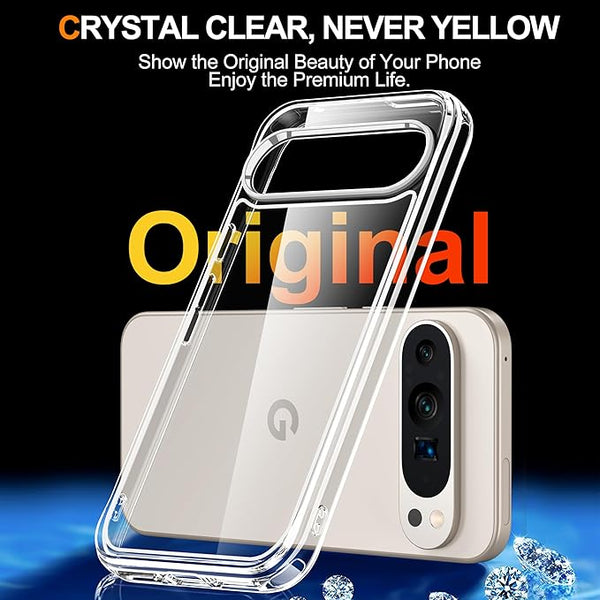 Entronix Case Compatible with Pixel 10 Pro XL - [Hard Back] Clear Cover