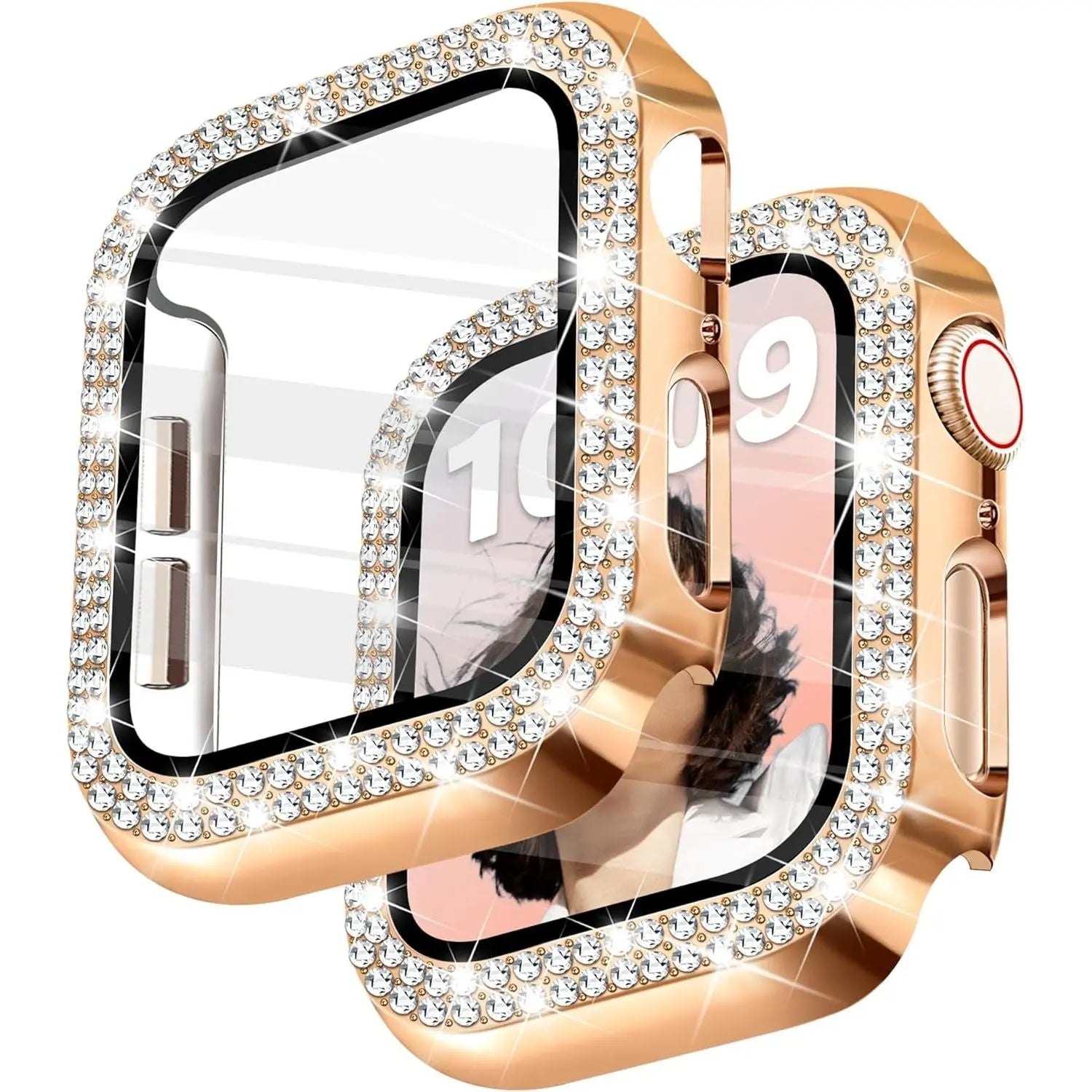 Diamond Apple Watch Case SE 3-2-1 - 40mm - Rose Gold
