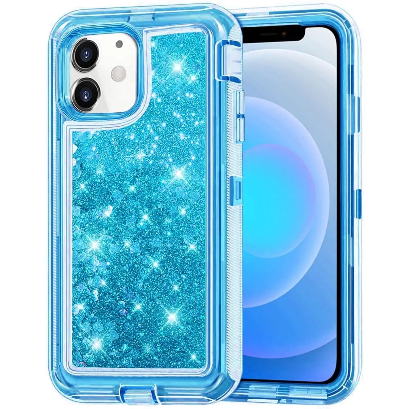 Entronix Heavy Duty Glitter Case for Apple iPhone 11, Triple-Layer & Full Protection, - Entro Retail