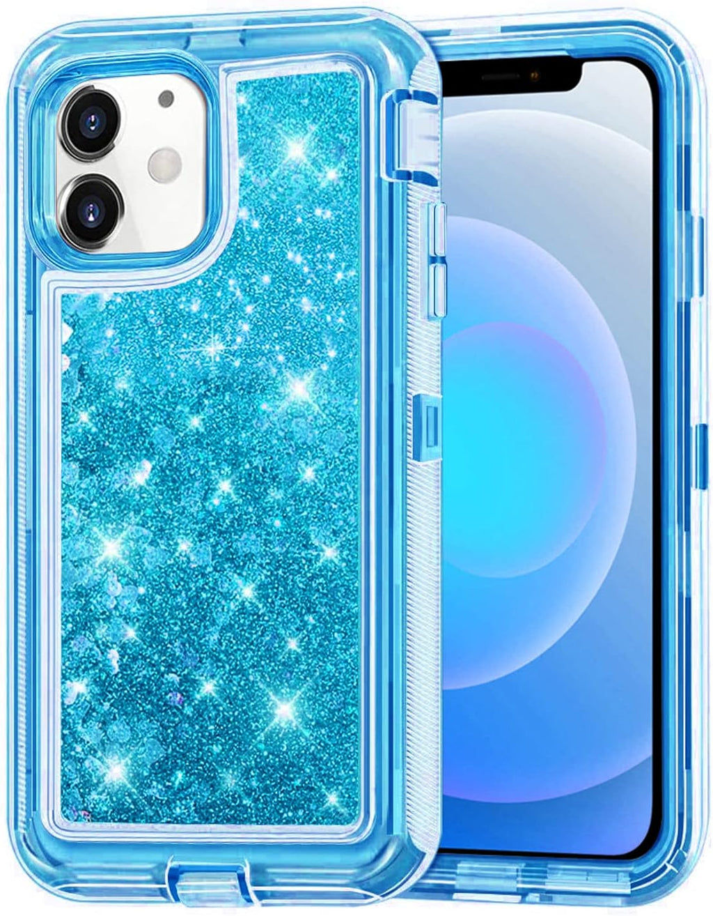 Entronix Heavy Duty Glitter Case for Apple iPhone 11, Triple-Layer & Full Protection, - Entro Retail