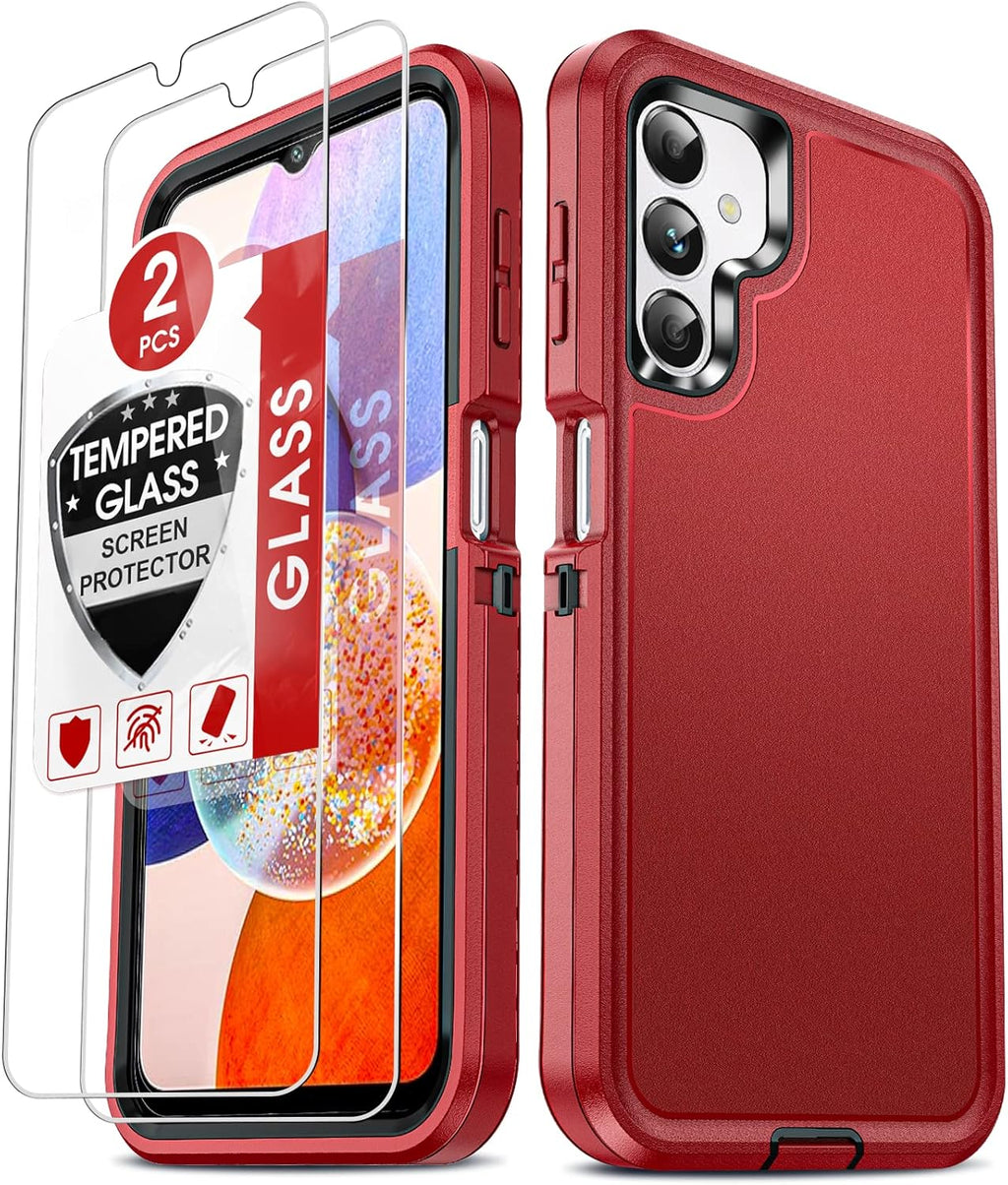 Entronix 3-in-1 Bundle for Samsung Galaxy A05, Heavy Duty Case & 2 Clear Tempered Glass Screen Protectors - Entro Retail