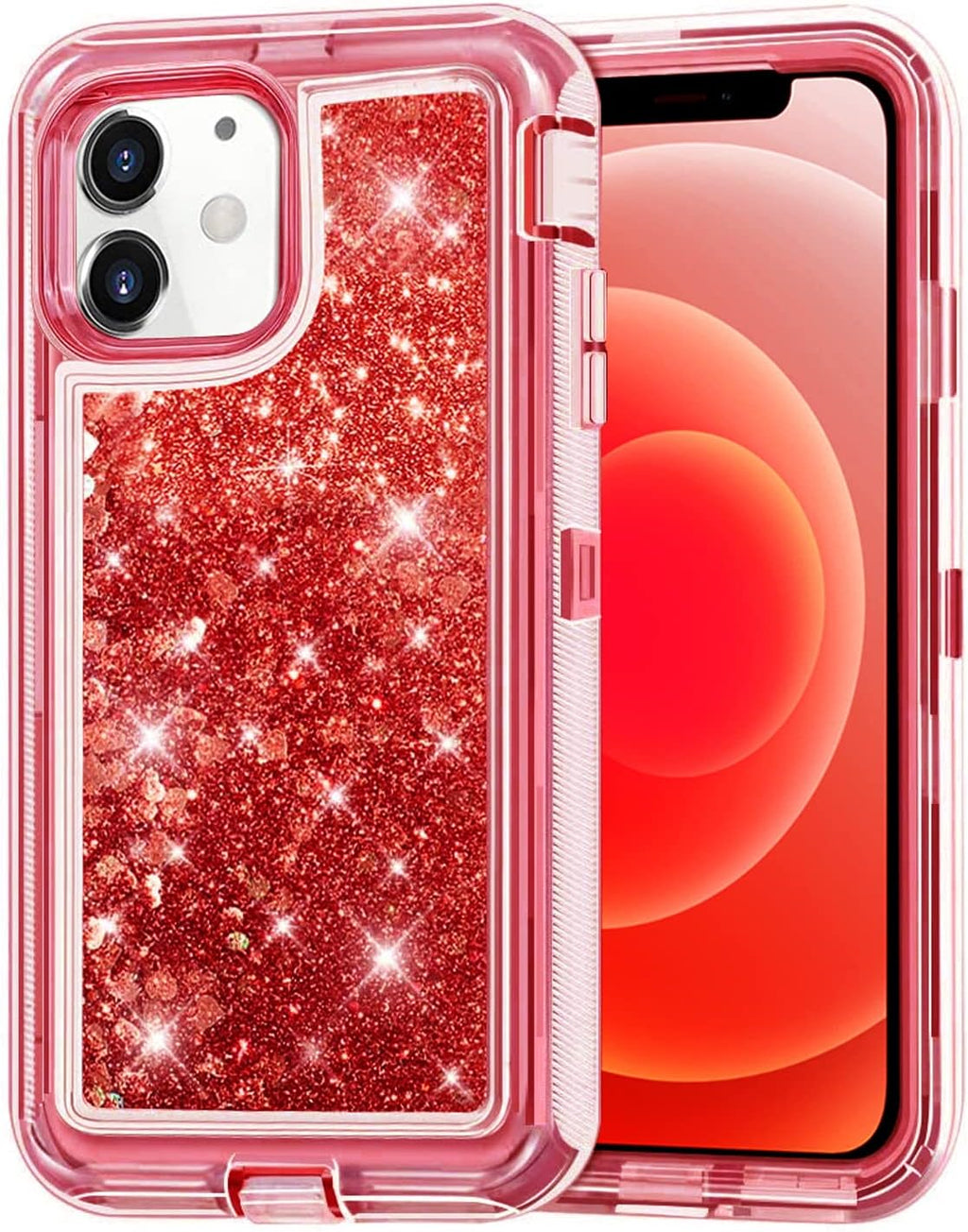 Entronix Heavy Duty Glitter Case for Apple iPhone 11, Triple-Layer & Full Protection, - Entro Retail
