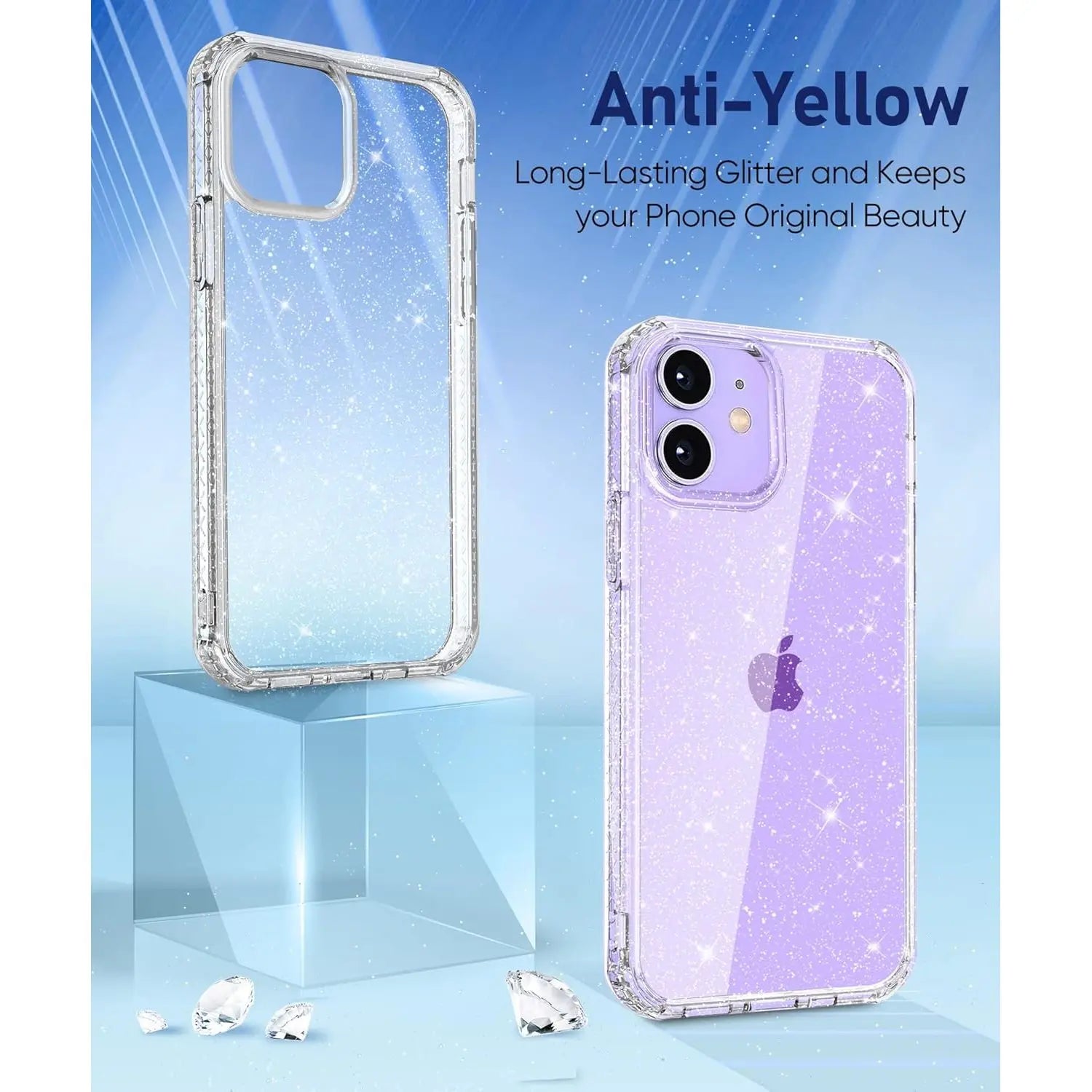 Entronix Apple iPhone 11 Crystal Clear Case - Glitter Case - Entro Retail