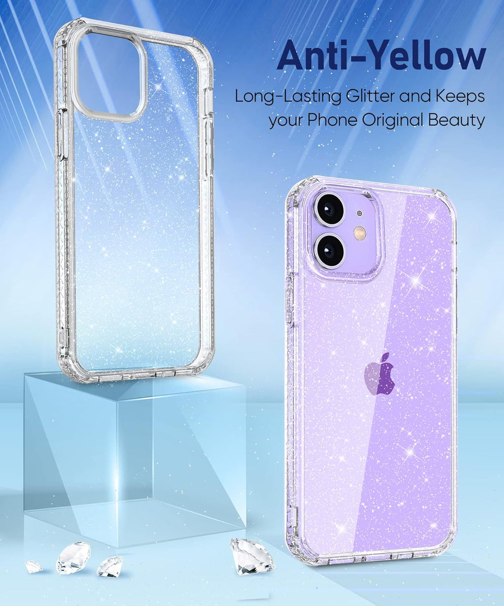 Entronix Apple iPhone 11 Crystal Clear Case - Glitter Case - Entro Retail