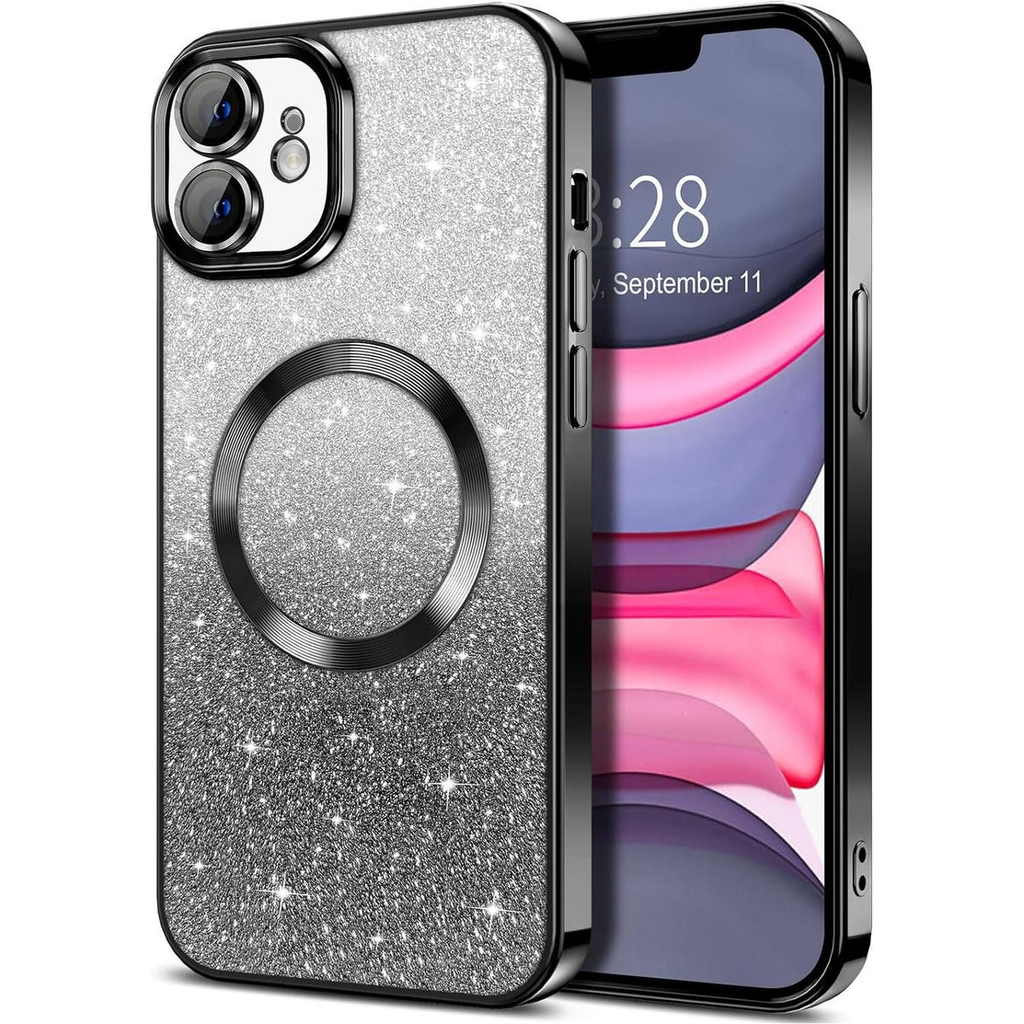 Entronix [Magnetic] Case Compatible with iPhone 11 - [Clear Back] Luxury Glossy Cover