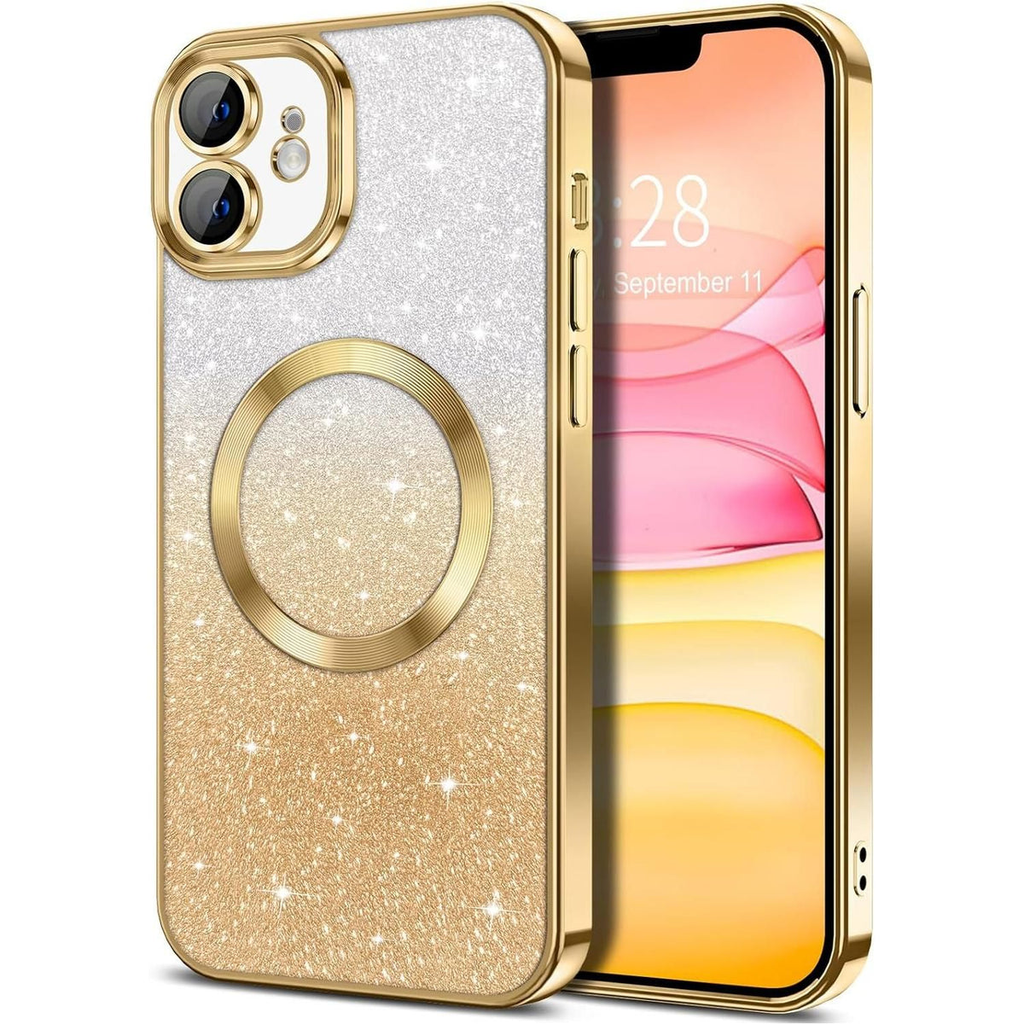 Entronix [Magnetic] Case Compatible with iPhone 11 - [Clear Back] Luxury Glossy Cover
