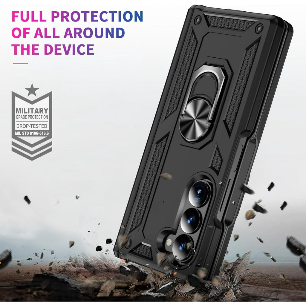Entronix Samsung Galaxy Z Fold 6 Case - Guard Ring Holder, Dual Layer Protection - Entronix