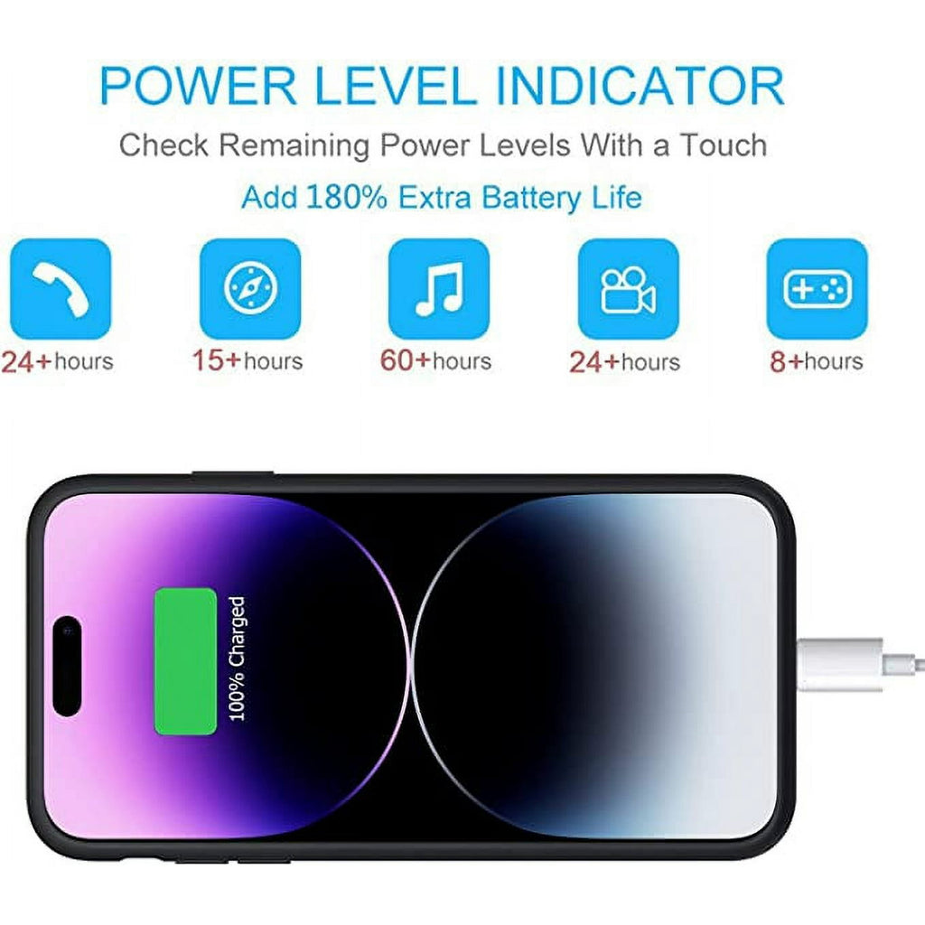 Entronix Case Compatible with iPhone 14 Pro Max - [7000mAh] Charging Powerbank Cover