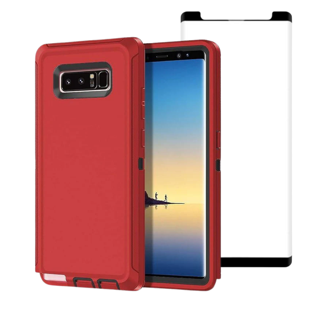 Entronix Bundle Compatible with Galaxy Note 9 - Heavy Duty Case & 1 Clear Screen Protector - Entronix