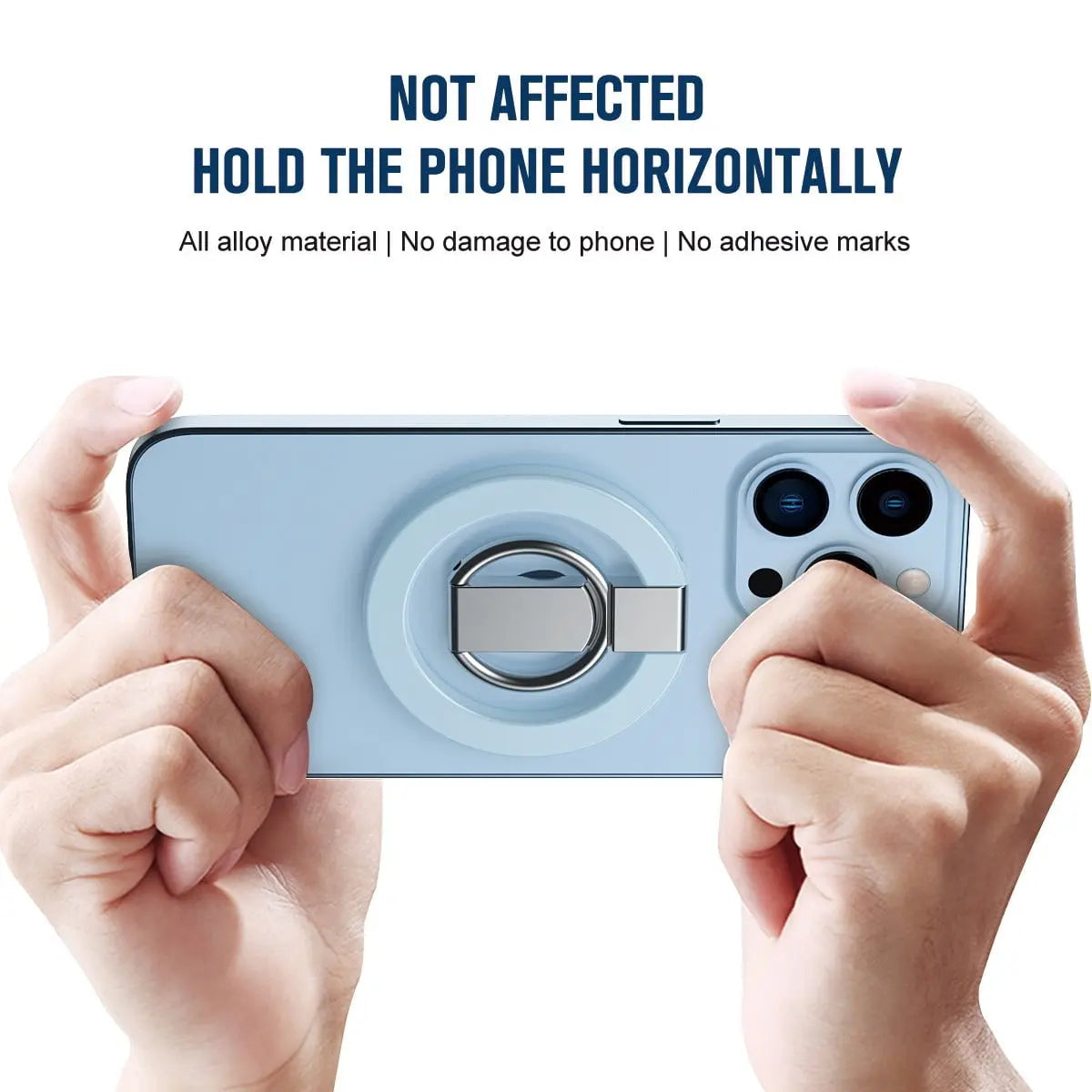Entronix Magnetic Phone Grip – 360° Rotating Ring Holder Kickstand, Magnetic Grip Accessory Compatible with Magnetic Cases - Entronix