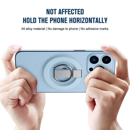 Entronix Magnetic Phone Grip – 360° Rotating Ring Holder Kickstand, Magnetic Grip Accessory Compatible with Magnetic Cases - Entronix