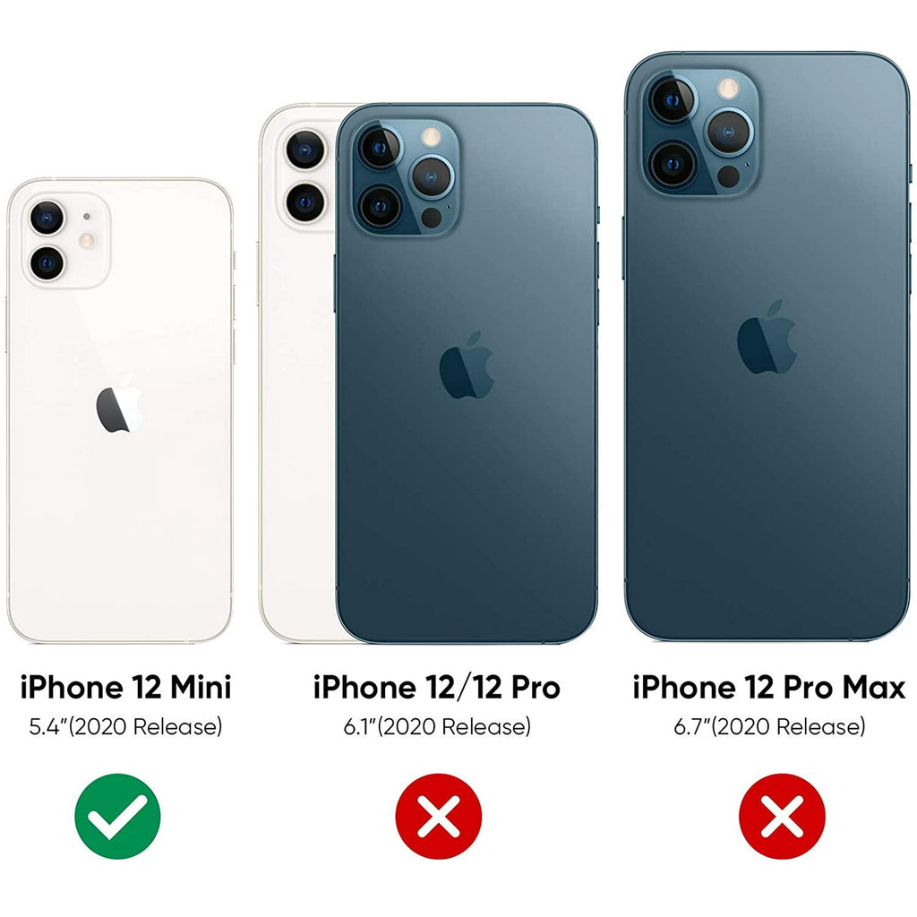 Entronix Case Compatible with iPhone 12 Mini - Triple-Layer Heavy Duty Protection