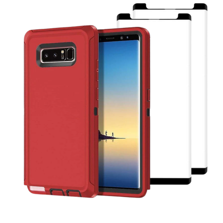 BUSamNote8HeavyDutyRed2TGClear