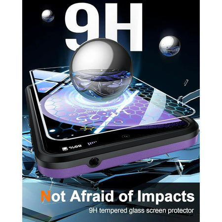 Entronix Bundle Compatible with Galaxy S25 Plus - Soft-Touch Dual-Layer Case & 2 Clear Screen Protectors - Entronix