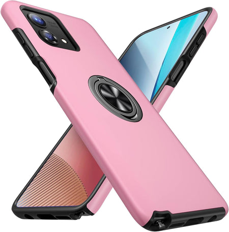 Entronix Case Designed for Motorola G Stylus 2023 Heavy Duty with Built-in Kickstand, Dual Layer Protection Rotating Holder Ring, Sturdy Case - Entro Retail