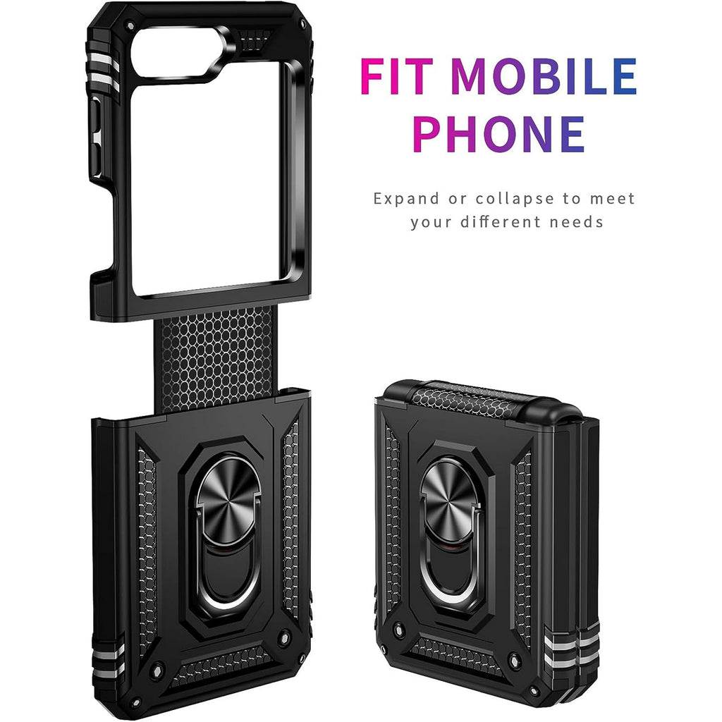Entronix Samsung Galaxy Z Flip 6 Case - Guard Ring Holder, Dual Layer Protection - Entronix