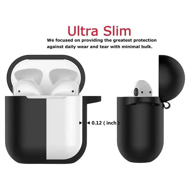 Entronix Apple AirPods 1st/2nd Gen Case - Liquid Silicone Cover, - Entronix
